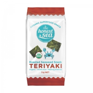 Honest Sea Organic Seaweed Snacks Teriyaki 5g