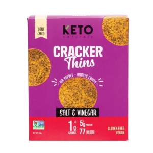 Keto Naturals Keto Cracker Thins 64g - Salt & Vinegar