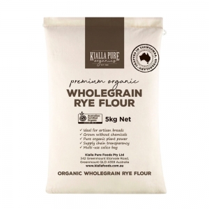 Kialla Organic Australian Wholegrain Rye Flour 5kg
