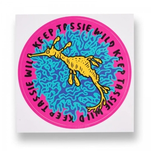 Keep Tassie Wild Weedy Seadragon Sticker