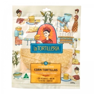La Tortilleria Gluten Free Corn Tortillas 220g (8 Pack)