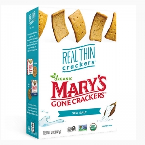 Marys Gone Crackers Organic Real Thin Crackers 142g - Sea Salt