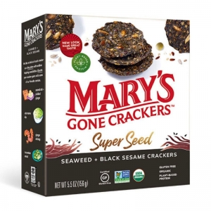 Mary's Gone Crackers Organic Superseed Seaweed & Black Sesame Crackers 155g