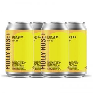 Molly Rose Brewing Co Non-Alcoholic Beer 375ml (4 Pack) - Citra Citra Citrus IPA