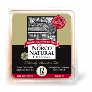 Norco Cheese Co Elbo Style Cheese Sliced 250g