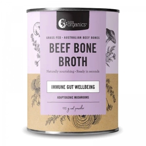 Nutra Organics Broth Powder Beef - Adaptogenic Mushrooms 125g