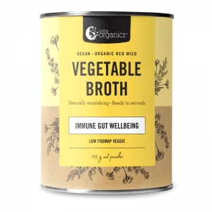 Nutra Organics Broth Powder Vegetable - Low Fodmap 125g