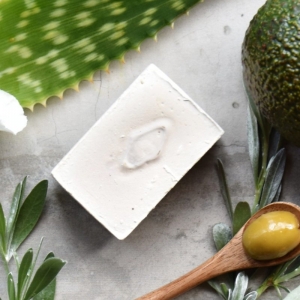 Olive & Ash Olive Oil Soap - Avocado, Aloe & Sandalwood 100g