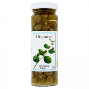 Organico Organic Italian Salted Capers In Brine 100g