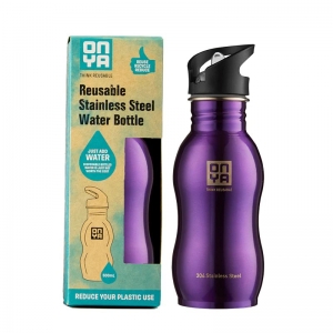 Onya Reusable Stainless Steel Water Bottle 500ml - Purple
