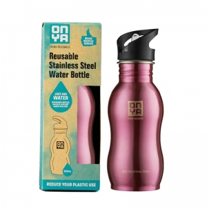 Onya Reusable Stainless Steel Water Bottle 500ml - Pink