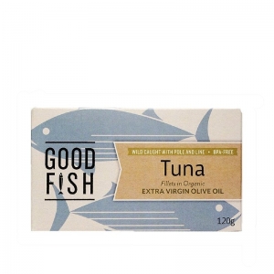 Good Fish Tuna Fillets In Organic Extra Virgin Olive Oil 120g