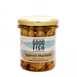 Good Fish Mackerel Fillets In Extra Virgin Olive Oil Jar 195g