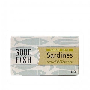 Good Fish Sardines In Organic Extra Virgin Olive Oil 120g