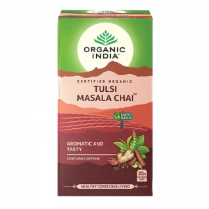 Organic India Tulsi Masala Chai Tea Bags 52.5g (25 Bags)