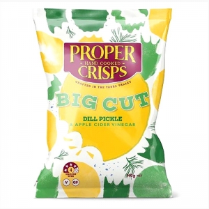Proper Crisps Big Cut Chips 140g - Dill Pickle