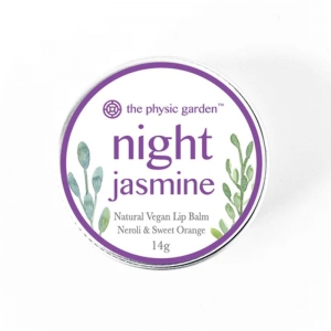 The Physic Garden Vegan Lip Balm 14g - Night Jasmine (Neroli & Sweet Orange)