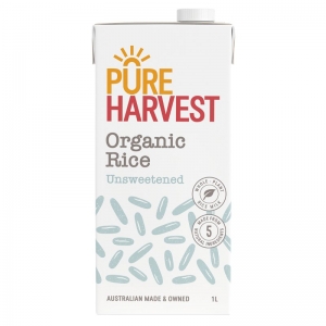 Pure Harvest Organic Rice Milk Unsweetened 1L