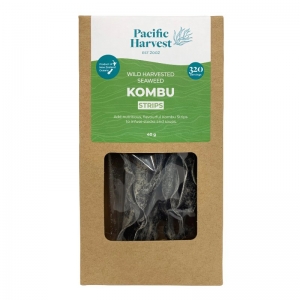 Pacific Harvest Wild Harvested Seaweed Kombu Strips 40g