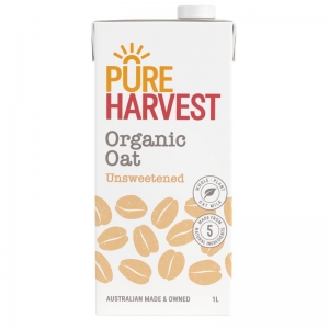 Pure Harvest Organic Oat Milk Unsweetened 1L