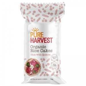 Pure Harvest Organic Thin Quinoa Rice Cakes 150g