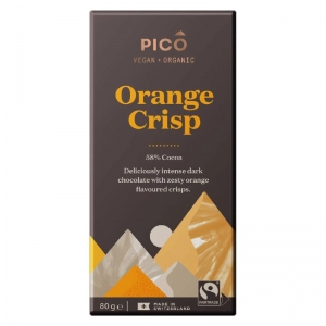 Pico Organic Chocolate 80g - Orange Crisp