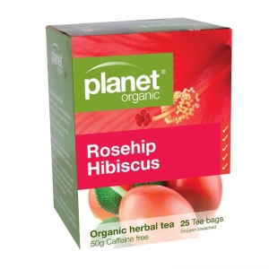 Planet Organic Tea Bags 50g (25 Bags) - Rosehip Hibiscus