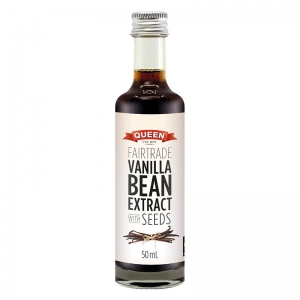 Queen Fairtrade Vanilla Bean Extract With Seeds 50ml