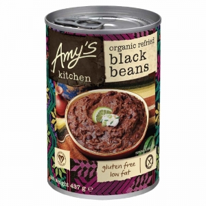 Amy's Kitchen Organic Refried Black Beans Can 437g