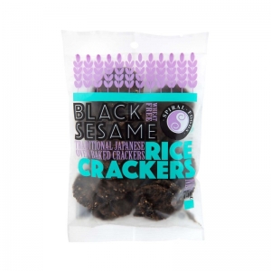 Spiral Rice Crackers 75g - Black Sesame