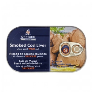 Officer Smoked Wild Cod Liver 120g