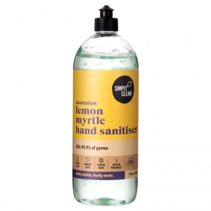 Simply Clean Lemon Myrtle Hand Sanitiser 1L