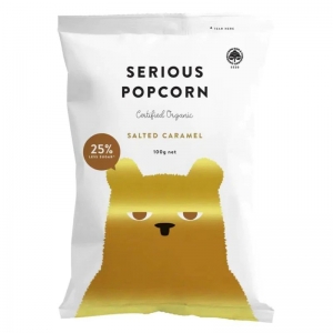 Serious Food Co Organic Popcorn 100g - Salted Caramel