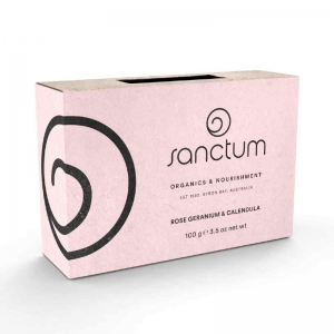 Sanctum Organic Organics Rose Geranium & Calendula Soap 100g