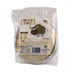 Silly Yaks Frozen Chunky Beef & Red Wine Pie 185g
