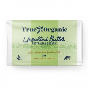 True Organics Organic Unsalted Butter 250g