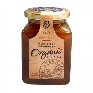 Taverners Organic Rainforest Wildflower Honey 380g