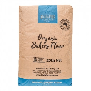 Kialla Organic Australian Unbleached Bakers Flour 20kg
