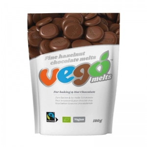 Vego Organic Hazelnut Chocolate Melts 180g