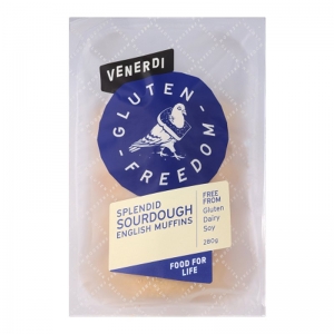 Venerdi Gluten Freedom Splendid Sourdough English Muffins 280g (4 Pack)
