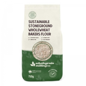 Wholegrain Milling Co Sustainable Stoneground Wholewheat Bakers Flour 750g