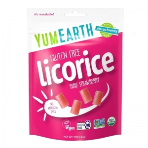 YumEarth Organic Gluten Free Licorice 142g - Strawberry